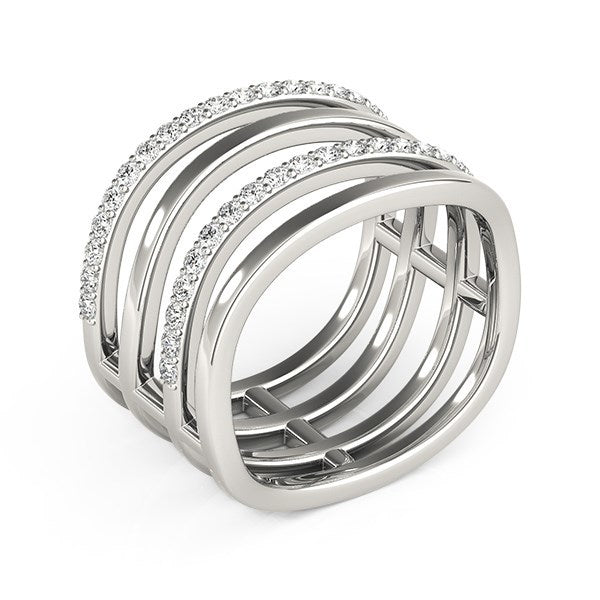 Bids.com 14k White Gold Multiple Band Design Ring with Diamonds (3/8 cttw) Rings White Smoke 3 / White Gold,3.5 / White Gold,4 / White Gold,4.5 / White Gold,5 / White Gold,5.5 / White Gold,6 / White Gold,6.5 / White Gold,7 / White Gold,7.5 / White Gold,8 / White Gold,8.5 / White Gold,9 / White Gold,10 / White Gold