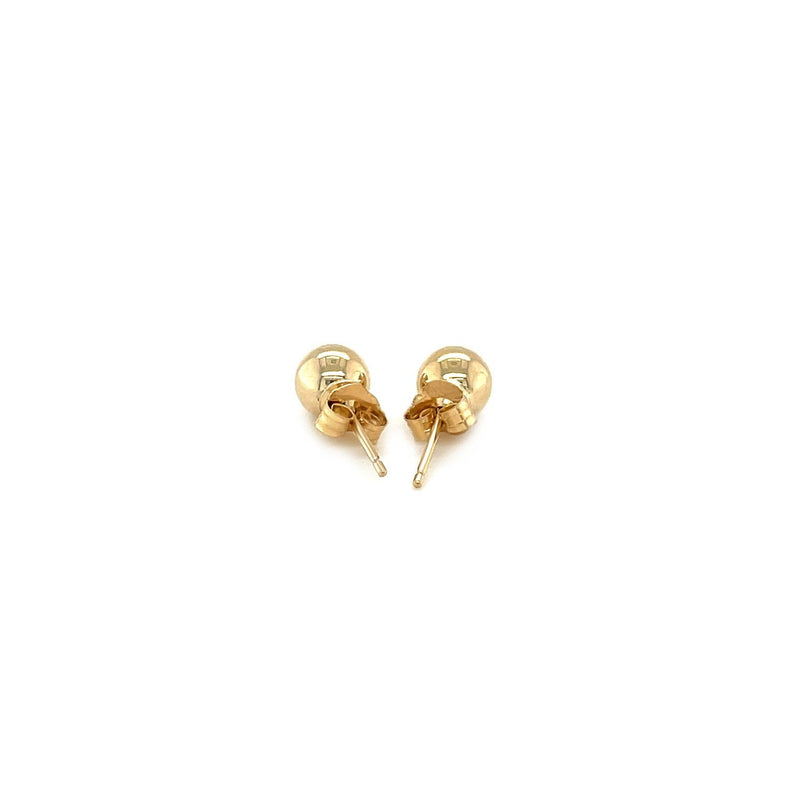 Bids.com 14k Yellow Gold Round Stud Earrings (5.0 mm) Earrings White Smoke Yellow Gold