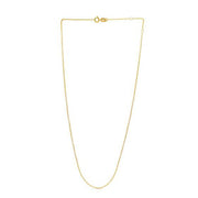 Bids.com Adjustable Cable Chain in 14k Yellow Gold (0.97 mm) Necklaces White Smoke 18 / Yellow Gold