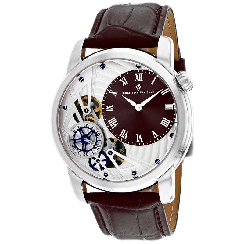 Bids.com Christian Van Sant Men's Sprocket Auto-Quartz Watches White Smoke