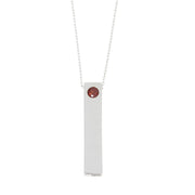 Bids.com Garnet Fashion Pendants Sterling Silver Pendants White Smoke 18