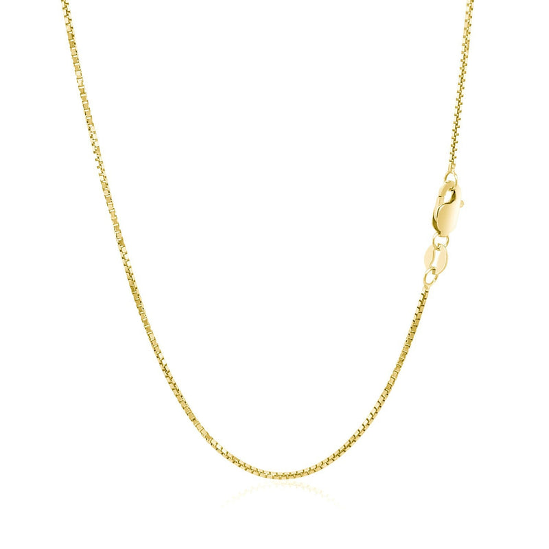 Bids.com 14k Yellow Gold Octagonal Box Chain 1.0mm Necklaces White Smoke 16 / Yellow Gold,18 / Yellow Gold,20 / Yellow Gold,24 / Yellow Gold