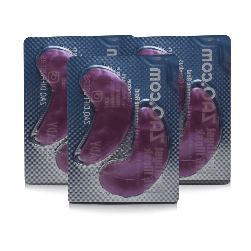 ZAQ Skin & Body AMETHYST EYE MASK - NOURISHING Skin Care Dark Slate Gray 3 Pair