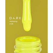 nbmsupply DARK STAMPING POLISH NEON YELLOW №24, 8 ML Article : S024 Goldenrod