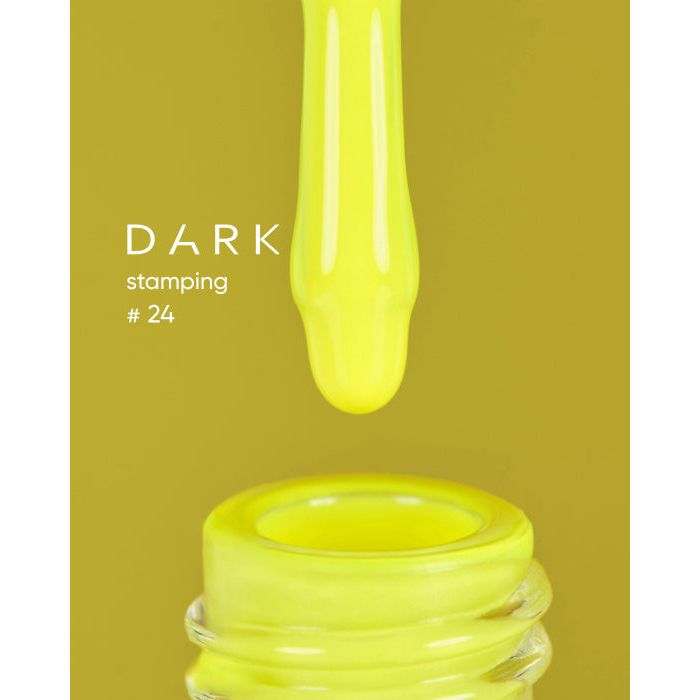 nbmsupply DARK STAMPING POLISH NEON YELLOW №24, 8 ML Article : S024 Goldenrod