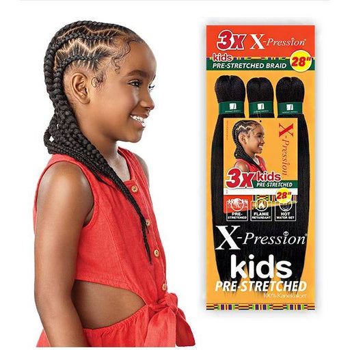 VIP Extensions 3X Xpression Braid Hair for Kids 28" Hair Extension White Smoke 1,1B,2,4,SM1B/30,SM1B350,SM1B/27,SM1B/BG