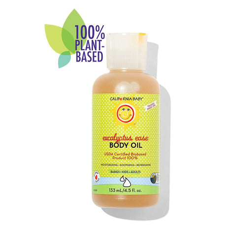 California Baby Eucalyptus Ease™ Body Oil Massage Oil White Smoke 4.5oz/133mL