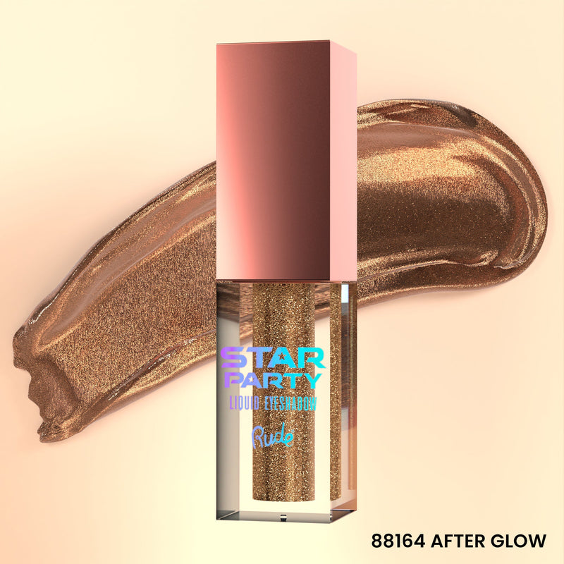 Rude Cosmetics Star Party Liquid Glitter Eyeshadow Single Eyeshadows Bisque After Glow