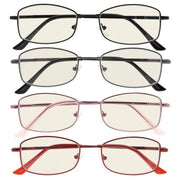eyekeeper.com 4 Pack Bendable Blue Light Filter Reading Glasses UVR1712 Eyeglasses White Smoke 4 Pairs Mix / without magnification,4 Pairs Mix / +0.50,4 Pairs Mix / +0.75,4 Pairs Mix / +1.00,4 Pairs Mix / +1.25,4 Pairs Mix / +1.50,4 Pairs Mix / +1.75,4 Pairs Mix / +2.00,4 Pairs Mix / +2.25,4 Pairs Mix / +2.50,4 Pairs Mix / +3.00