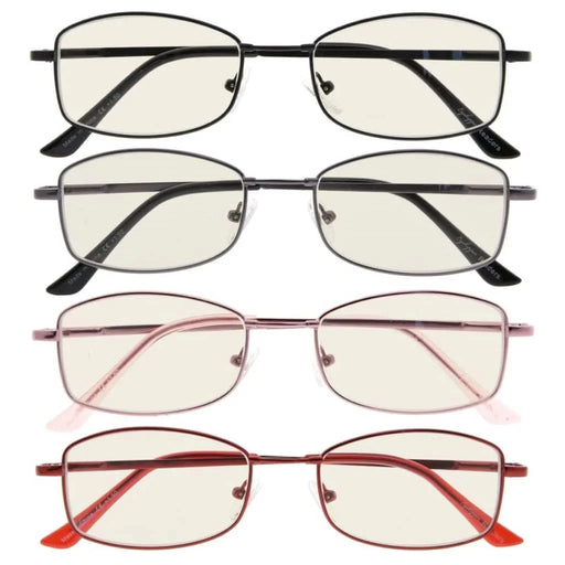 eyekeeper.com 4 Pack Bendable Blue Light Filter Reading Glasses UVR1712 Eyeglasses White Smoke 4 Pairs Mix / without magnification,4 Pairs Mix / +0.50,4 Pairs Mix / +0.75,4 Pairs Mix / +1.00,4 Pairs Mix / +1.25,4 Pairs Mix / +1.50,4 Pairs Mix / +1.75,4 Pairs Mix / +2.00,4 Pairs Mix / +2.25,4 Pairs Mix / +2.50,4 Pairs Mix / +3.00