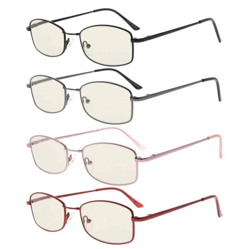 eyekeeper.com 4 Pack Bendable Blue Light Filter Reading Glasses UVR1712 Eyeglasses White Smoke 4 Pairs Mix / without magnification,4 Pairs Mix / +0.50,4 Pairs Mix / +0.75,4 Pairs Mix / +1.00,4 Pairs Mix / +1.25,4 Pairs Mix / +1.50,4 Pairs Mix / +1.75,4 Pairs Mix / +2.00,4 Pairs Mix / +2.25,4 Pairs Mix / +2.50,4 Pairs Mix / +3.00