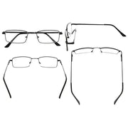 eyekeeper.com 4 Pack Bendable Memory Metal Bridge Reading Glasses R1709 Eyeglasses White Smoke 4 Pairs Mix / +0.50,4 Pairs Mix / +0.75,4 Pairs Mix / +1.00,4 Pairs Mix / +1.25
