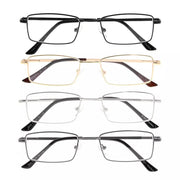 eyekeeper.com 4 Pack Bendable Memory Metal Bridge Reading Glasses R1709 Eyeglasses White Smoke 4 Pairs Mix / +0.50,4 Pairs Mix / +0.75,4 Pairs Mix / +1.00,4 Pairs Mix / +1.25