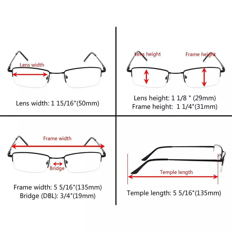 eyekeeper.com 4 Pack Bendable Memory Metal Bridge Reading Glasses R1709 Eyeglasses White Smoke 4 Pairs Mix / +0.50,4 Pairs Mix / +0.75,4 Pairs Mix / +1.00,4 Pairs Mix / +1.25