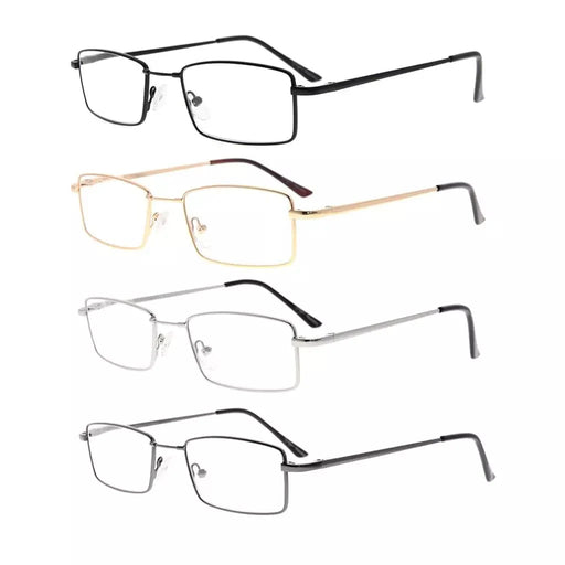 eyekeeper.com 4 Pack Bendable Memory Metal Bridge Reading Glasses R1709 Eyeglasses White Smoke 4 Pairs Mix / +0.50,4 Pairs Mix / +0.75,4 Pairs Mix / +1.00,4 Pairs Mix / +1.25