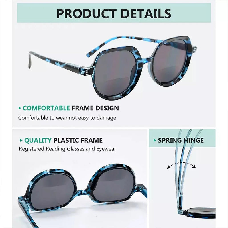 eyekeeper.com 4 Pack Bifocal Sunglasses Vintage Sunshine Readers SBR2016 Sunglasses White Smoke 4 Pairs Mix / +1.00,4 Pairs Mix / +1.50,4 Pairs Mix / +2.00,4 Pairs Mix / +2.50,4 Pairs Mix / +3.00,4 Pairs Mix / +3.50