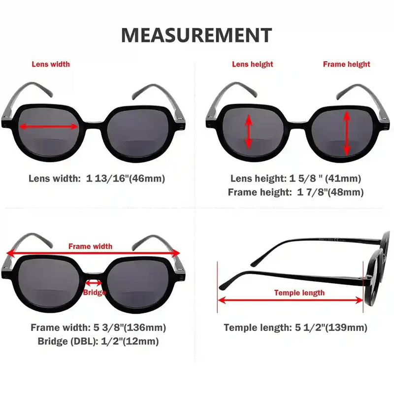 eyekeeper.com 4 Pack Bifocal Sunglasses Vintage Sunshine Readers SBR2016 Sunglasses White Smoke 4 Pairs Mix / +1.00,4 Pairs Mix / +1.50,4 Pairs Mix / +2.00,4 Pairs Mix / +2.50,4 Pairs Mix / +3.00,4 Pairs Mix / +3.50