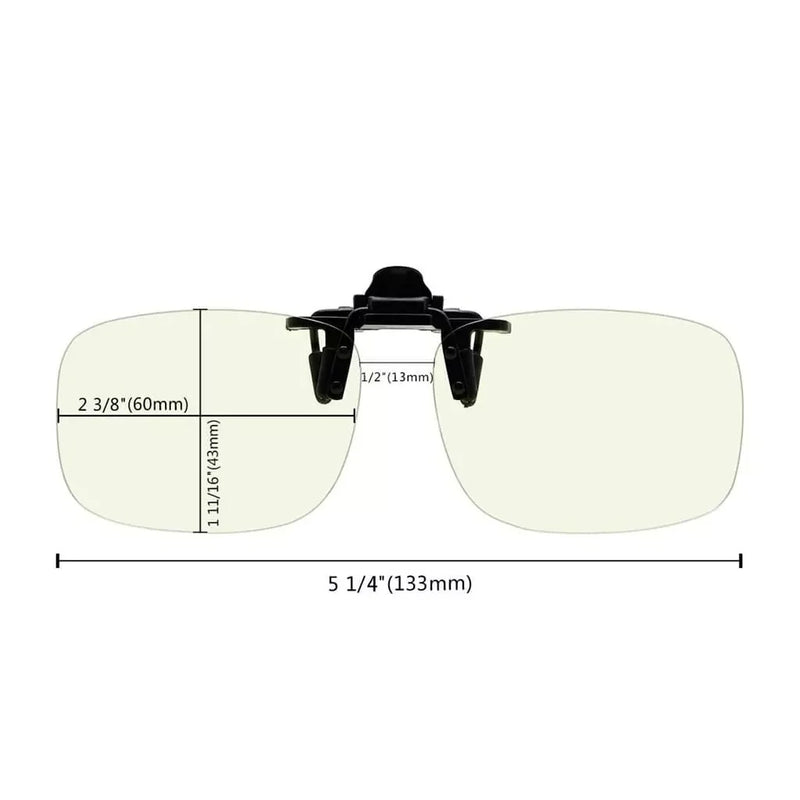 eyekeeper.com 4 Pack Blue Light Blocking Flip up Clip on JQ3 (60X43MM) Eyeglasses Seashell Clear-4pcs