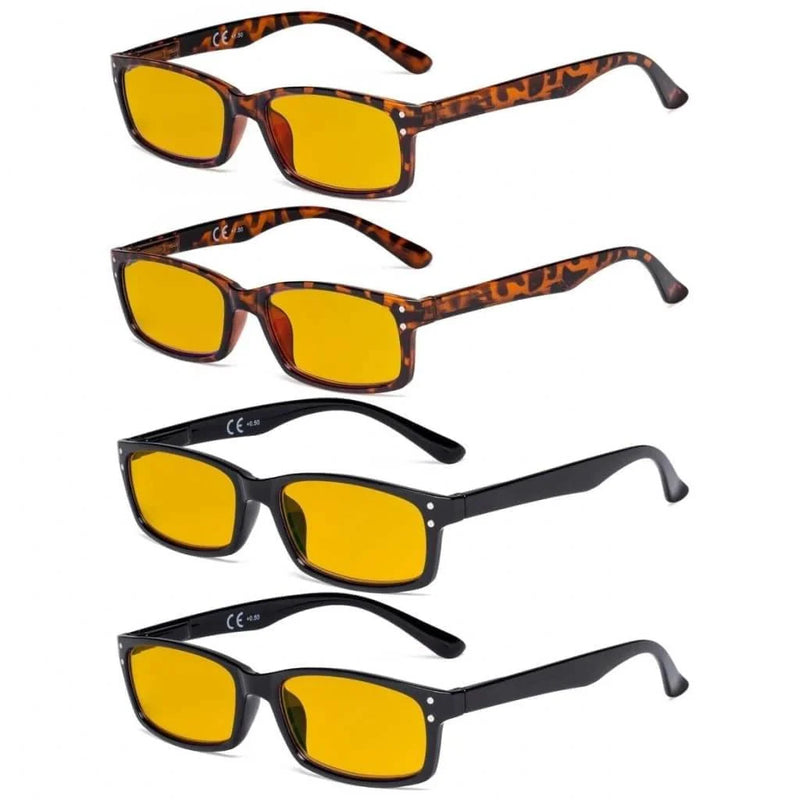eyekeeper.com 4 Pack Blue Light Blocking Reading Glasses HP103 Eyeglasses White Smoke 2Black-2Tortoise / without magnification,2Black-2Tortoise / +0.50,2Black-2Tortoise / +0.75,2Black-2Tortoise / +1.25,2Black-2Tortoise / +1.75,2Black-2Tortoise / +3.00