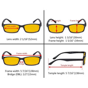 eyekeeper.com 4 Pack Blue Light Blocking Reading Glasses HP103 Eyeglasses White Smoke 2Black-2Tortoise / without magnification,2Black-2Tortoise / +0.50,2Black-2Tortoise / +0.75,2Black-2Tortoise / +1.25,2Black-2Tortoise / +1.75,2Black-2Tortoise / +3.00