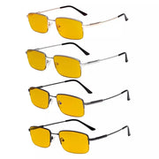 eyekeeper.com 4 Pack Blue Light Blocking Reading Glasses HPCG1702 Eyeglasses White Smoke 4 Pairs Mix / without magnification,4 Pairs Mix / +0.50,4 Pairs Mix / +0.75,4 Pairs Mix / +1.00,4 Pairs Mix / +1.25,4 Pairs Mix / +1.50,4 Pairs Mix / +1.75,4 Pairs Mix / +2.00