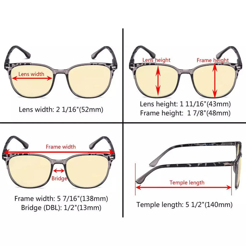 eyekeeper.com 4 Pack Blue Light Filter Browline Glass Hipster Style TM9001D Eyeglasses White Smoke 4 Pairs Mix / without magnification,4 Pairs Mix / +0.50,4 Pairs Mix / +0.75,4 Pairs Mix / +1.00,4 Pairs Mix / +1.25,4 Pairs Mix / +1.50,4 Pairs Mix / +1.75,4 Pairs Mix / +2.00,4 Pairs Mix / +2.50,4 Pairs Mix / +3.00