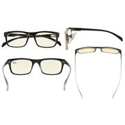 eyekeeper.com 4 Pack Blue Light Filter Reading Glasses CG047 Eyeglasses White Smoke 2Brown-2Grey / without magnification,2Brown-2Grey / +0.50,2Brown-2Grey / +1.00,2Brown-2Grey / +1.25,2Brown-2Grey / +1.50,2Brown-2Grey / +1.75,2Brown-2Grey / +2.00,2Brown-2Grey / +2.50