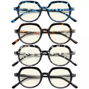 eyekeeper.com 4 Pack Blue Light Filter Reading Glasses UV2016 Eyeglasses White Smoke 4 Pairs Mix / without magnification,4 Pairs Mix / +0.50,4 Pairs Mix / +0.75,4 Pairs Mix / +1.00,4 Pairs Mix / +1.25,4 Pairs Mix / +1.50,4 Pairs Mix / +1.75,4 Pairs Mix / +2.00,4 Pairs Mix / +2.50,4 Pairs Mix / +3.00