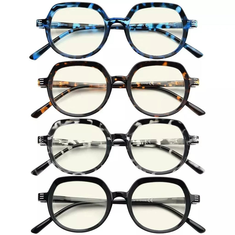 eyekeeper.com 4 Pack Blue Light Filter Reading Glasses UV2016 Eyeglasses White Smoke 4 Pairs Mix / without magnification,4 Pairs Mix / +0.50,4 Pairs Mix / +0.75,4 Pairs Mix / +1.00,4 Pairs Mix / +1.25,4 Pairs Mix / +1.50,4 Pairs Mix / +1.75,4 Pairs Mix / +2.00,4 Pairs Mix / +2.50,4 Pairs Mix / +3.00