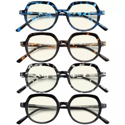 eyekeeper.com 4 Pack Blue Light Filter Reading Glasses UV2016 Eyeglasses White Smoke 4 Pairs Mix / without magnification,4 Pairs Mix / +0.50,4 Pairs Mix / +0.75,4 Pairs Mix / +1.00,4 Pairs Mix / +1.25,4 Pairs Mix / +1.50,4 Pairs Mix / +1.75,4 Pairs Mix / +2.00,4 Pairs Mix / +2.50,4 Pairs Mix / +3.00