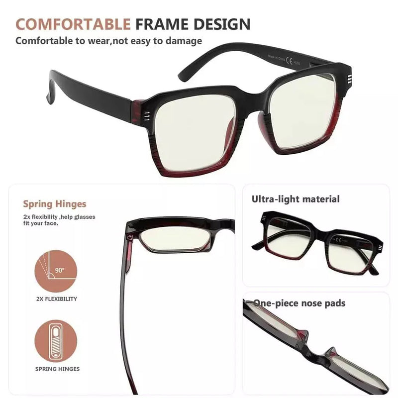 eyekeeper.com 4 Pack Blue Light Filter Reading Glasses UVR2024 Eyeglasses White Smoke 4 Pairs Mix / without magnification,4 Pairs Mix / +0.50,4 Pairs Mix / +0.75,4 Pairs Mix / +1.00,4 Pairs Mix / +1.25,4 Pairs Mix / +1.50,4 Pairs Mix / +1.75,4 Pairs Mix / +2.00,4 Pairs Mix / +2.50,4 Pairs Mix / +3.00
