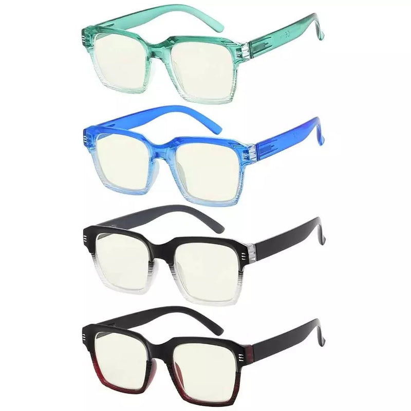 eyekeeper.com 4 Pack Blue Light Filter Reading Glasses UVR2024 Eyeglasses White Smoke 4 Pairs Mix / without magnification,4 Pairs Mix / +0.50,4 Pairs Mix / +0.75,4 Pairs Mix / +1.00,4 Pairs Mix / +1.25,4 Pairs Mix / +1.50,4 Pairs Mix / +1.75,4 Pairs Mix / +2.00,4 Pairs Mix / +2.50,4 Pairs Mix / +3.00