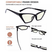 eyekeeper.com 4 Pack Blue Light Glasses Cat-eye Reading Glasses UVR2131 Eyeglasses White Smoke 4 Pairs Mix / without magnification,4 Pairs Mix / +0.50,4 Pairs Mix / +0.75,4 Pairs Mix / +1.00,4 Pairs Mix / +1.25,4 Pairs Mix / +1.50,4 Pairs Mix / +1.75,4 Pairs Mix / +2.00,4 Pairs Mix / +2.25,4 Pairs Mix / +2.50,4 Pairs Mix / +3.00,4 Pairs Mix / +3.50