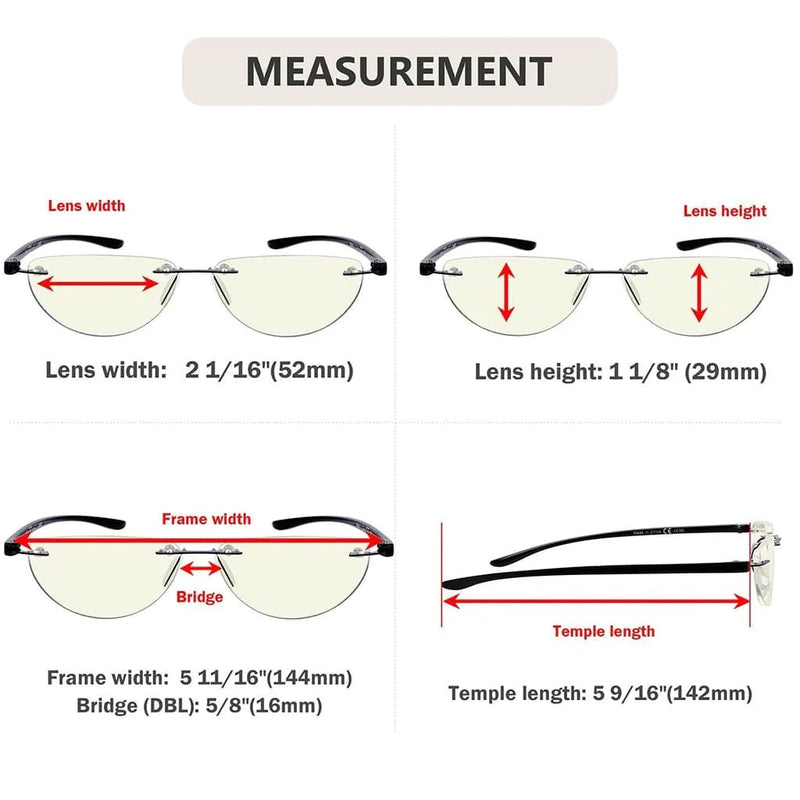 eyekeeper.com 4 Pack Blue Light Reading Glasses Half Moon Style UVR2202 Eyeglasses White Smoke 4 Pairs Mix / without magnification,4 Pairs Mix / +0.50,4 Pairs Mix / +0.75,4 Pairs Mix / +1.00,4 Pairs Mix / +1.25,4 Pairs Mix / +1.50,4 Pairs Mix / +1.75,4 Pairs Mix / +2.00,4 Pairs Mix / +2.25,4 Pairs Mix / +2.50,4 Pairs Mix / +3.00,4 Pairs Mix / +3.50