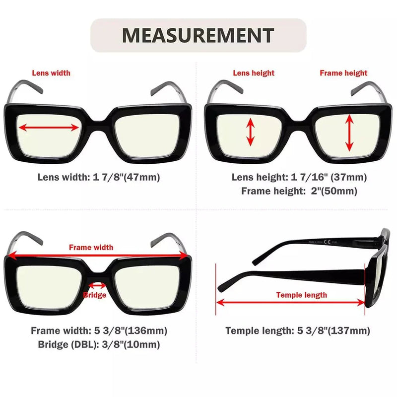 eyekeeper.com 4 Pack Blue Light Reading Glasses Stylish Readers UV2101 Eyeglasses White Smoke 4 Pairs Mix / +0.50,4 Pairs Mix / +0.75,4 Pairs Mix / +3.50