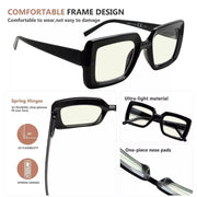 eyekeeper.com 4 Pack Blue Light Reading Glasses Stylish Readers UV2101 Eyeglasses White Smoke 4 Pairs Mix / +0.50,4 Pairs Mix / +0.75,4 Pairs Mix / +3.50