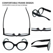 eyekeeper.com 4 Pack Cat-eye Bifocal Reading Glasses BR2012 Eyeglasses White Smoke 4 Pairs Mix / +1.00,4 Pairs Mix / +1.50,4 Pairs Mix / +2.00,4 Pairs Mix / +2.50,4 Pairs Mix / +3.00,4 Pairs Mix / +3.50