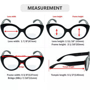 eyekeeper.com 4 Pack Cat-eye Bifocal Reading Glasses BR2012 Eyeglasses White Smoke 4 Pairs Mix / +1.00,4 Pairs Mix / +1.50,4 Pairs Mix / +2.00,4 Pairs Mix / +2.50,4 Pairs Mix / +3.00,4 Pairs Mix / +3.50