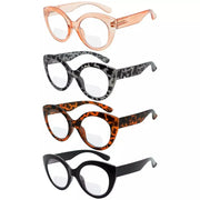 eyekeeper.com 4 Pack Cat-eye Bifocal Reading Glasses BR2012 Eyeglasses White Smoke 4 Pairs Mix / +1.00,4 Pairs Mix / +1.50,4 Pairs Mix / +2.00,4 Pairs Mix / +2.50,4 Pairs Mix / +3.00,4 Pairs Mix / +3.50