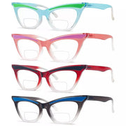 eyekeeper.com 4 Pack Cat-eye Bifocal Reading Glasses Fashion Readers BR2132 Eyeglasses White Smoke 4 Pairs Mix / +1.00,4 Pairs Mix / +1.50,4 Pairs Mix / +2.00,4 Pairs Mix / +2.50,4 Pairs Mix / +3.00,4 Pairs Mix / +3.50