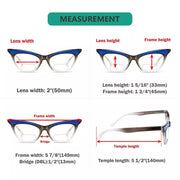 eyekeeper.com 4 Pack Cat-eye Bifocal Reading Glasses Fashion Readers BR2132 Eyeglasses White Smoke 4 Pairs Mix / +1.00,4 Pairs Mix / +1.50,4 Pairs Mix / +2.00,4 Pairs Mix / +2.50,4 Pairs Mix / +3.00,4 Pairs Mix / +3.50