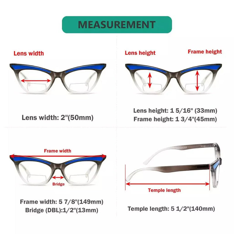 eyekeeper.com 4 Pack Cat-eye Bifocal Reading Glasses Fashion Readers BR2132 Eyeglasses White Smoke 4 Pairs Mix / +1.00,4 Pairs Mix / +1.50,4 Pairs Mix / +2.00,4 Pairs Mix / +2.50,4 Pairs Mix / +3.00,4 Pairs Mix / +3.50