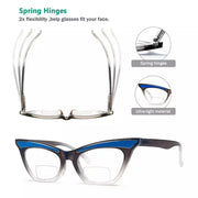 eyekeeper.com 4 Pack Cat-eye Bifocal Reading Glasses Fashion Readers BR2132 Eyeglasses White Smoke 4 Pairs Mix / +1.00,4 Pairs Mix / +1.50,4 Pairs Mix / +2.00,4 Pairs Mix / +2.50,4 Pairs Mix / +3.00,4 Pairs Mix / +3.50