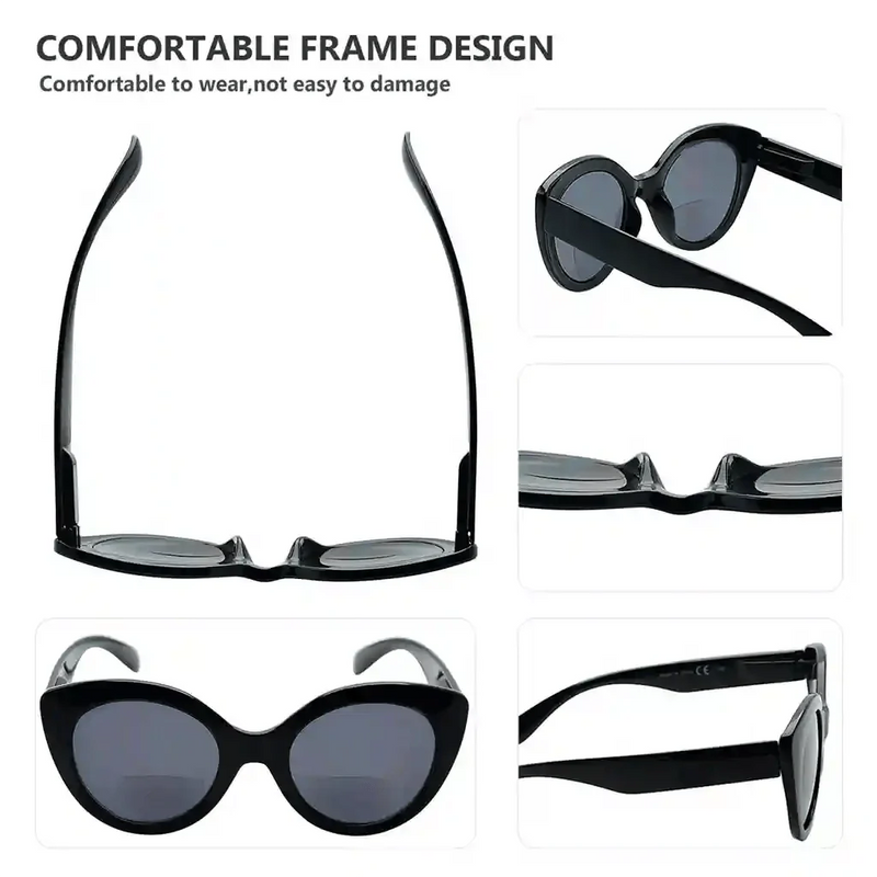 eyekeeper.com 4 Pack Cat-eye Bifocal Sunglasses Readers SBR2012 Sunglasses White Smoke 4 Pairs Mix / +1.00,4 Pairs Mix / +1.50,4 Pairs Mix / +2.00,4 Pairs Mix / +2.50,4 Pairs Mix / +3.00,4 Pairs Mix / +3.50