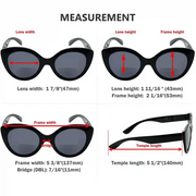 eyekeeper.com 4 Pack Cat-eye Bifocal Sunglasses Readers SBR2012 Sunglasses White Smoke 4 Pairs Mix / +1.00,4 Pairs Mix / +1.50,4 Pairs Mix / +2.00,4 Pairs Mix / +2.50,4 Pairs Mix / +3.00,4 Pairs Mix / +3.50