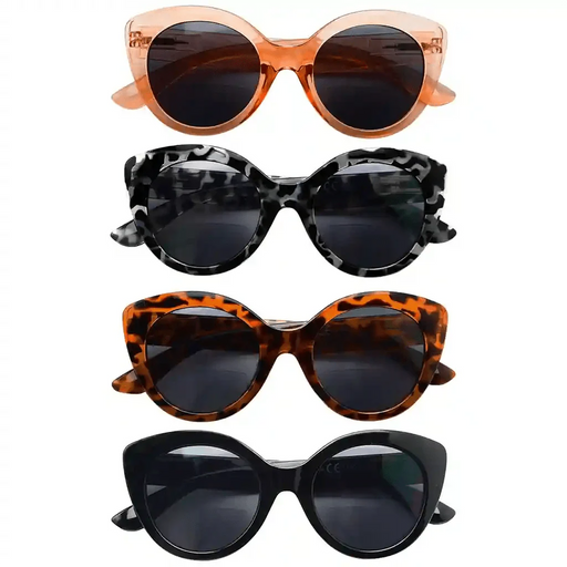 eyekeeper.com 4 Pack Cat-eye Bifocal Sunglasses Readers SBR2012 Sunglasses White Smoke 4 Pairs Mix / +1.00,4 Pairs Mix / +1.50,4 Pairs Mix / +2.00,4 Pairs Mix / +2.50,4 Pairs Mix / +3.00,4 Pairs Mix / +3.50