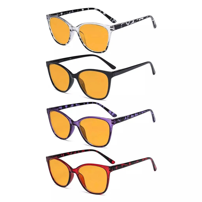 eyekeeper.com 4 Pack Cat-eye Blue Light Blocking Reading Glasses DSFH1570 Eyeglasses White Smoke 4 Pairs Mix / without magnification,4 Pairs Mix / +0.50,4 Pairs Mix / +0.75,4 Pairs Mix / +1.00,4 Pairs Mix / +1.25,4 Pairs Mix / +1.50,4 Pairs Mix / +1.75,4 Pairs Mix / +2.00,4 Pairs Mix / +2.50,4 Pairs Mix / +3.00