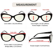 eyekeeper.com 4 Pack Cat-eye Blue Light Filter Readers UV2118 Eyeglasses White Smoke 4 Pairs Mix / without magnification,4 Pairs Mix / +0.50,4 Pairs Mix / +0.75,4 Pairs Mix / +1.00,4 Pairs Mix / +1.25,4 Pairs Mix / +1.50,4 Pairs Mix / +1.75,4 Pairs Mix / +2.00,4 Pairs Mix / +2.25,4 Pairs Mix / +2.50,4 Pairs Mix / +2.75,4 Pairs Mix / +3.00