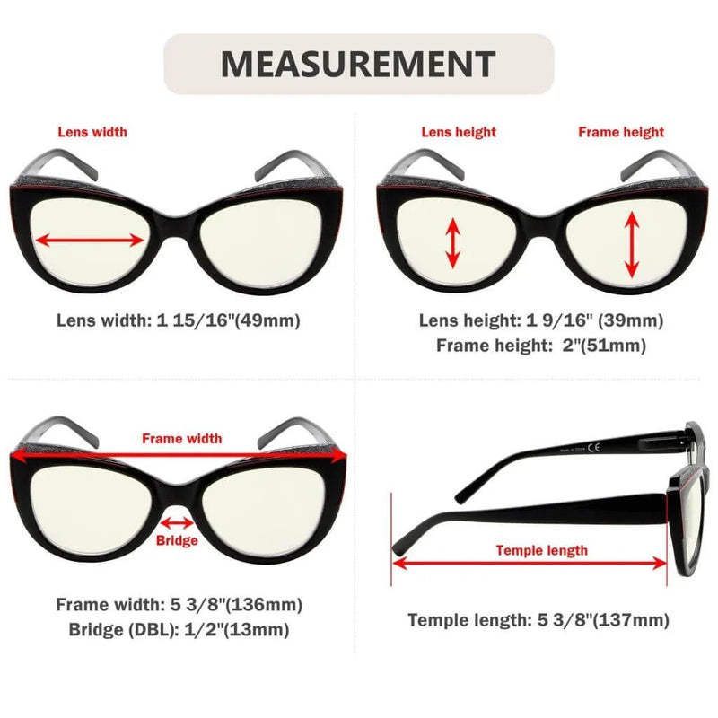 eyekeeper.com 4 Pack Cat-eye Blue Light Filter Readers UV2118 Eyeglasses White Smoke 4 Pairs Mix / without magnification,4 Pairs Mix / +0.50,4 Pairs Mix / +0.75,4 Pairs Mix / +1.00,4 Pairs Mix / +1.25,4 Pairs Mix / +1.50,4 Pairs Mix / +1.75,4 Pairs Mix / +2.00,4 Pairs Mix / +2.25,4 Pairs Mix / +2.50,4 Pairs Mix / +2.75,4 Pairs Mix / +3.00