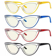 eyekeeper.com 4 Pack Cat-eye Blue Light Filter Reading Glasses UV2121 Eyeglasses White Smoke 4 Pairs Mix / without magnification,4 Pairs Mix / +0.50,4 Pairs Mix / +0.75,4 Pairs Mix / +1.00,4 Pairs Mix / +1.25,4 Pairs Mix / +1.50,4 Pairs Mix / +1.75,4 Pairs Mix / +2.00,4 Pairs Mix / +2.25,4 Pairs Mix / +2.50,4 Pairs Mix / +2.75,4 Pairs Mix / +3.00